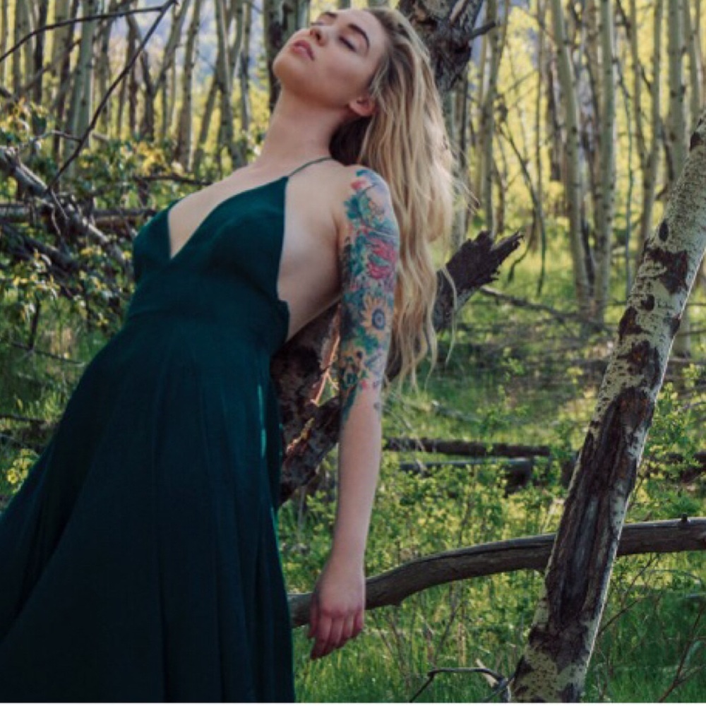 Emerald Silk Kimchi Dress
